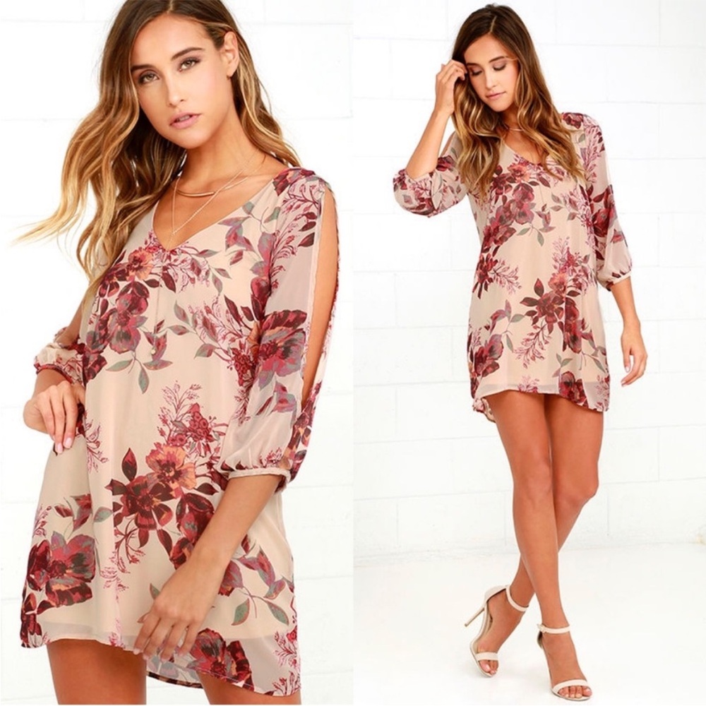Lulus Shifting Dears Floral Shift Dress size xs - Picture 1 of 4